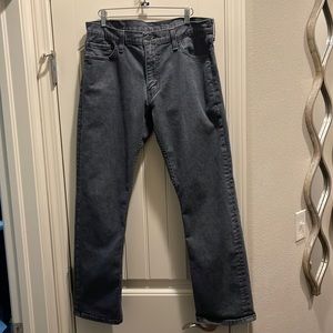 Mens Levi's Black 514 Straight Fit Jeans 36x32. Washed not worn. Great jeans